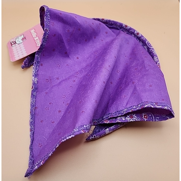Vintage 2002 Hello Kitty Headband Scarf Purple - Picture 2 of 3